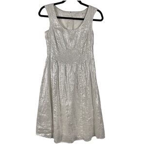Elegant Silver Sleeveless Dress